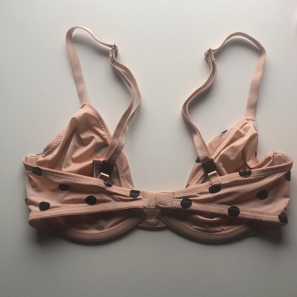 Victoria's secret intimates unlined nude polka dots bra 32C - Picture 3 of 5